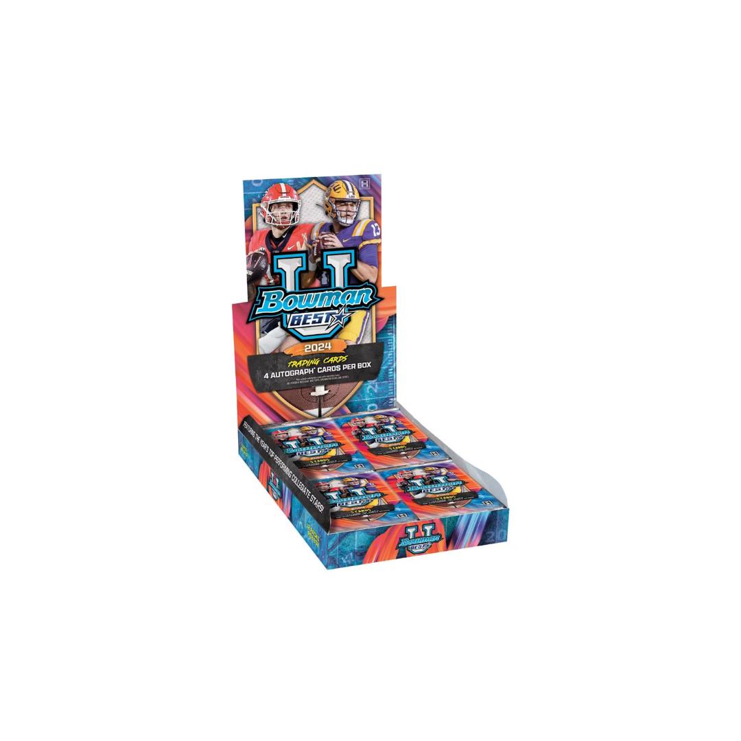 2024 Bowman's University Best Football Hobby 12 Box Case