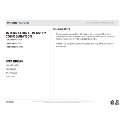 2024 Panini Origins Football International Blaster Box