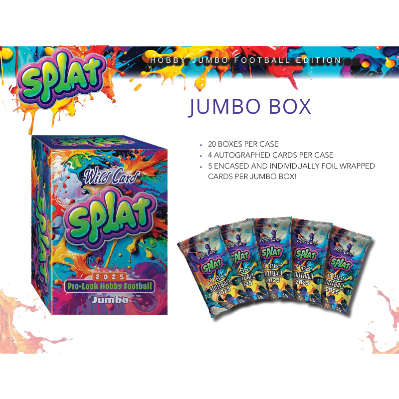 2025 Wild Card Splat Football Hobby Jumbo Box
